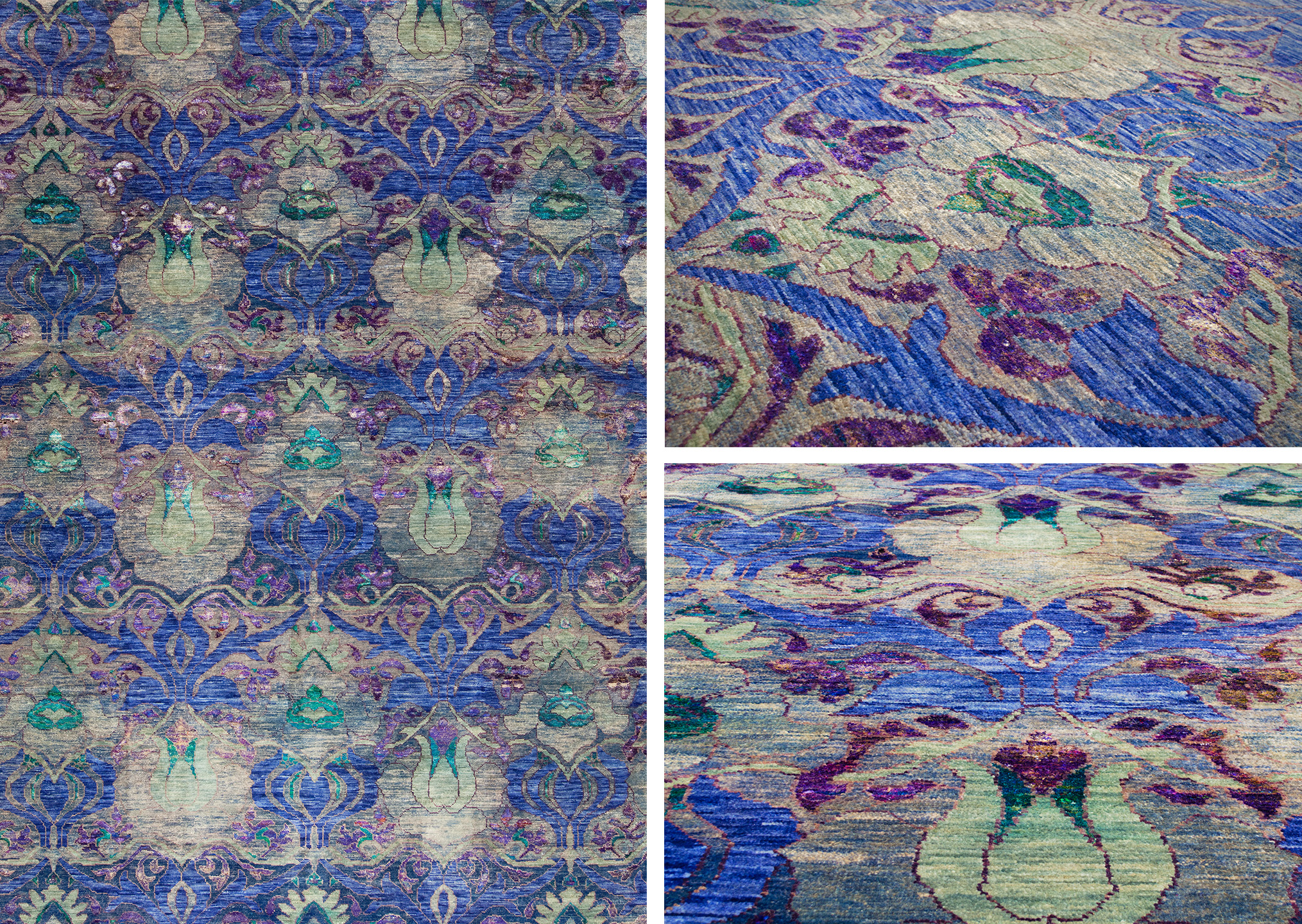 Colorful Sari Silk Rugs | The Seville Collection
